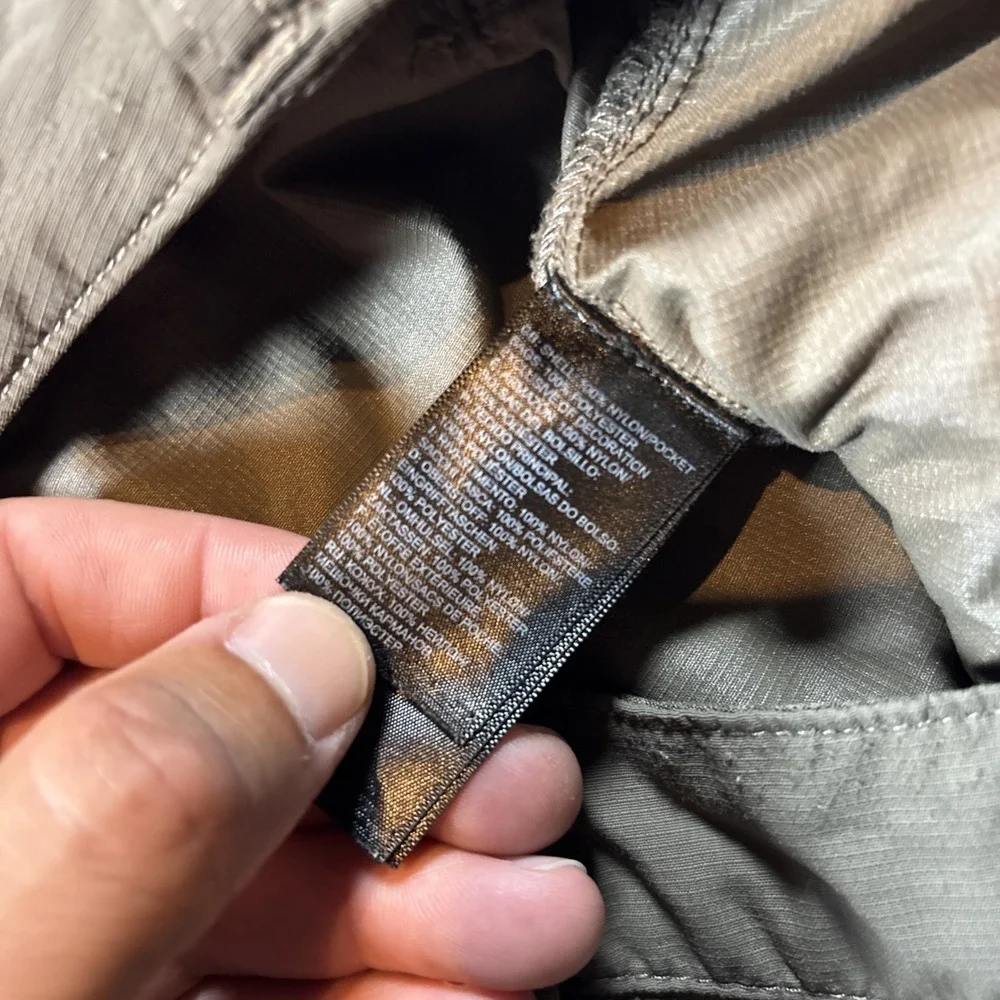 The North Face Pants Mens 38 (38x30)Brown Convertible Zip Off Hiking (Tiny Hole)